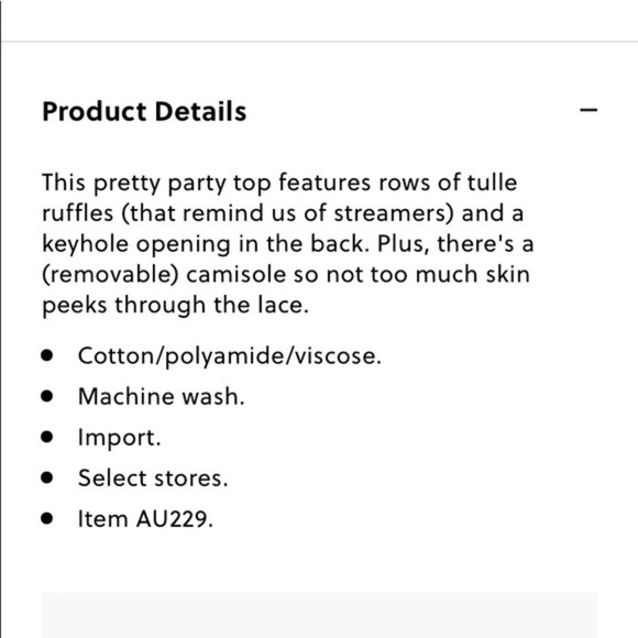 NWT J. Crew Cherry Red Lace Top with Tulle Ruffle XS $128 - Picture 5 of 11